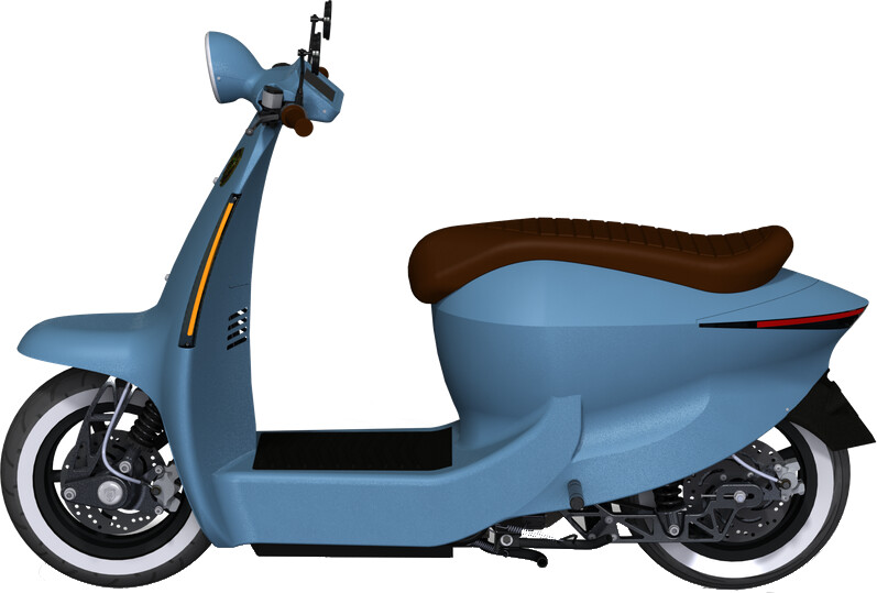 This retro yet electric moped delivers top speeds for riders